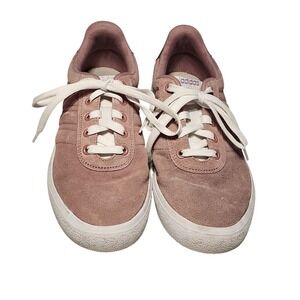 Adidas‎ Court Sneakers Women 7.5 Pink Suede Low Top Casual Athletic Streetwear